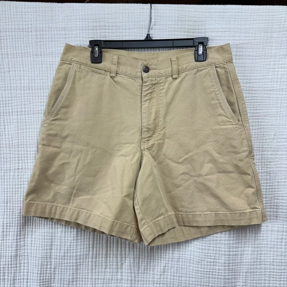VTG Patagonia Stand Up Shorts Men 34 Khaki Tan Canvas Hiking Outdoor S9 1999 USA